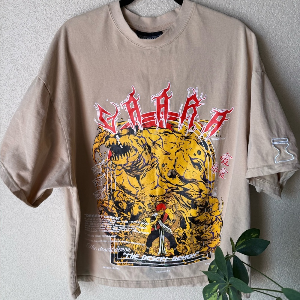 Imperial strength co anime workout tee large cotton